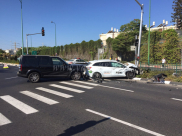  بالصور: إصابة شخصين بحادث طرق بين مركبتين في مدينة يافا 